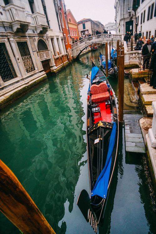 船上视角威尼斯（威尼斯小艇船头船艄）